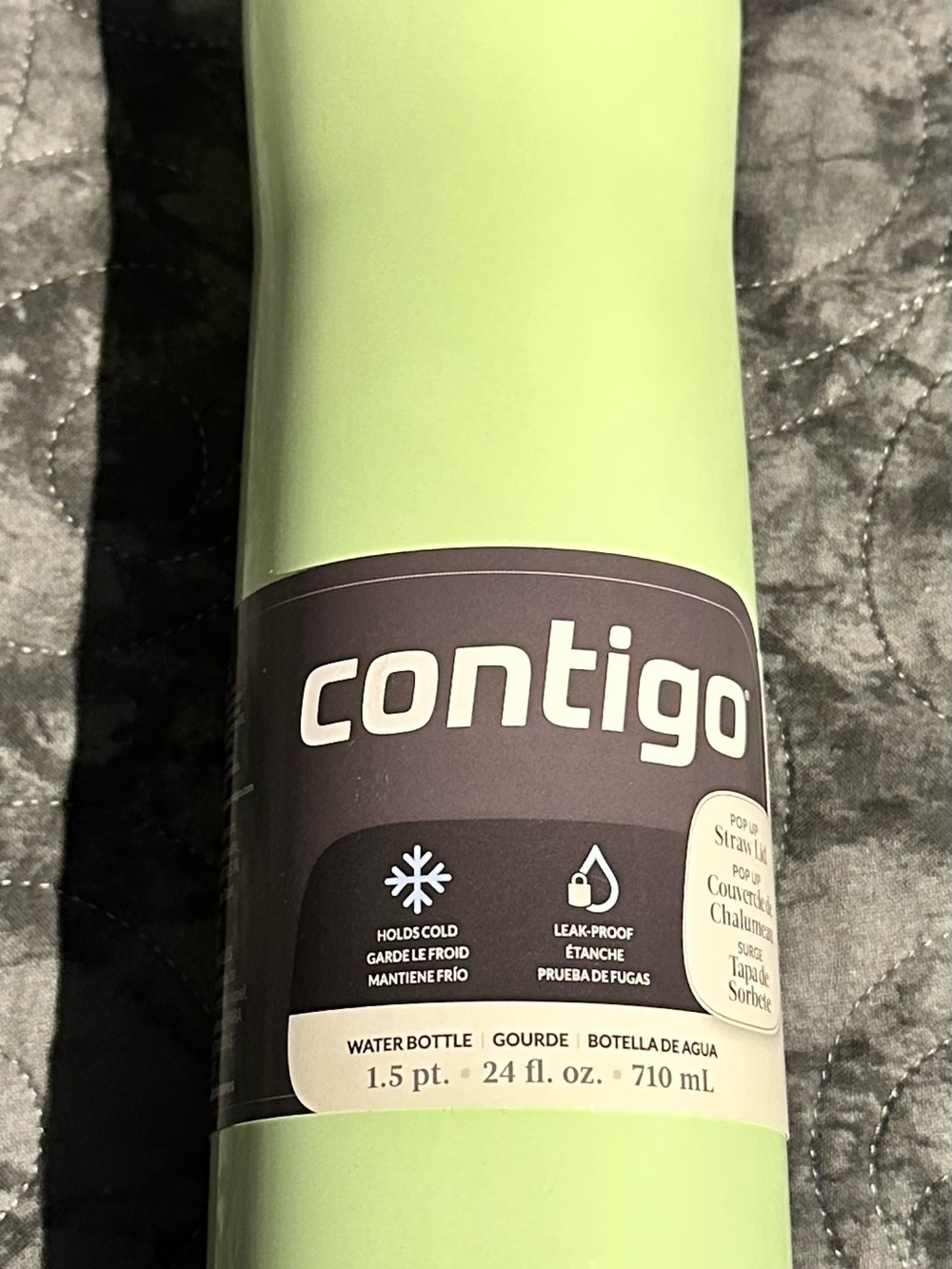 Contigo Light Green Stainless Steel Water Bottle